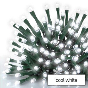 Anděl Přerov Svetelná reťaz 120 x LED studená biela, IP44, čierna, 8,9 m