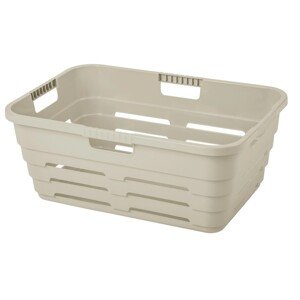 Tontarelli Kôš na čistú bielizeň MAYA s otvormi krémová, 55 x 38 x 22 cm, 32 l