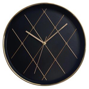 SPLENDID Nástenné hodiny AGALI, čierna, pr. 30 x 4 cm
