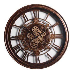 SPLENDID Nástenné hodiny AIDEN, hnedá, pr. 60 x 8,5 cm