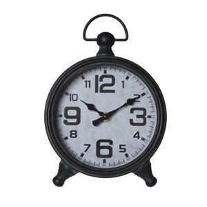 SPLENDID Stolové hodiny FIERA, čierna, 15,5 x 22 x 6,5 cm