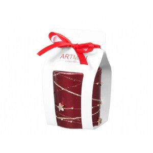 Artman Candles Vonná sviečka v skle GIRLANDA bordó 130 g