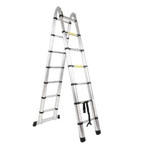 Asist Alu teleskopický rebrík-štafle AR99-6440, 11 priečok, 4,4 m