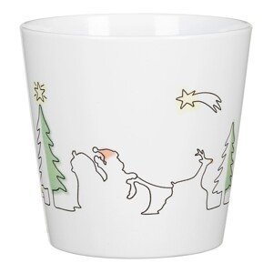 Scheurich Obal na kvetináč 778 Santas Ride, pr. 16 x 15 cm