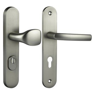 Cobra Štítové ochranné dverné kovanie C101 PZ90 LI/RE prekrytka, mat.nikel nerez