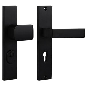 Cobra Štítové ochranné dverné kovanie C201 PZ90 LI/RE prekrytka, čierna