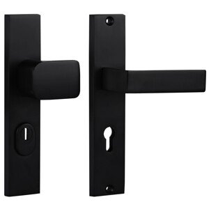 Cobra Štítové ochranné dverné kovanie C201 PZ72 LI/RE prekrytka, čierna