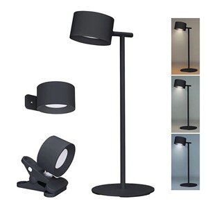 Solight LED nabíjacia lampa 3v1 4W 280lm 3000-6500K čierna 32 x 12 x 14 cm