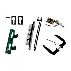 PILECKÝ Set príslušenstva pre dvojkrídlovú bránu IDEAL-UNIVERSAL zelený