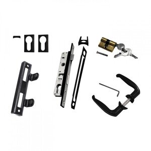 PILECKÝ Set príslušenstva pre dvojkrídlovú bránu IDEAL-UNIVERSAL antracitový