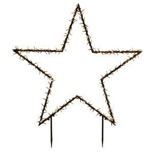 Luca Lighting Vianočné dekor. Classic hviezda 350LED teplá biela IP44 121x135cm