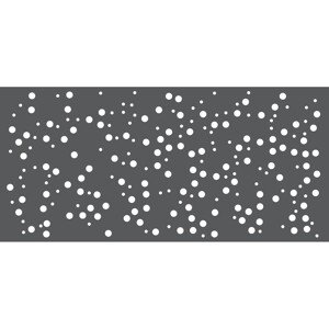 MEGACORP Dizajnové plotové pole CHAOTICKÉ BUBLINY pozinkovaná oceľ 1900 x 900 mm