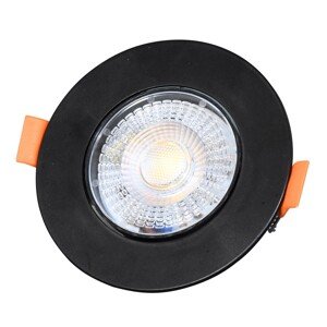 LED vstavané strop. svietidlo ZITA 3/5/7W 560lm 3000/4000/6000K čierne pr. 9x3cm