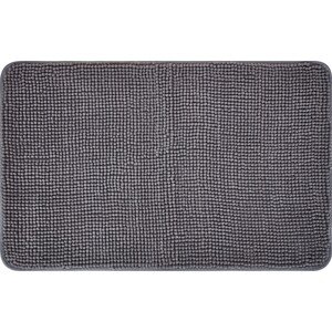 baliv Kúpeľňová predložka z polyesteru, tmavo sivá, 50 x 80 cm