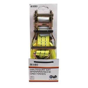 Aroso Popruh s račňou a J-hákmi, TÜV/GS, 6 m, 35 mm