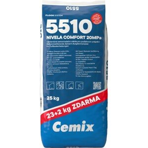 Cemix 5510 Cementová samonivelačná stierka NIVELA COMFORT 20 MPa 23 + 2 kg