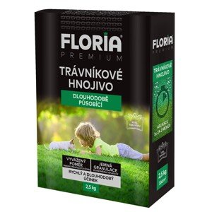 FLORIA PREMIUM Trávnikové hnojivo DLHODOBE PÔSOBIACE 2,5 kg
