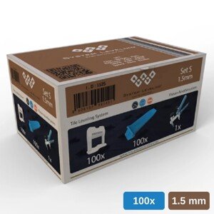 System Leveling Štartovacia súprava S, 1,5mm, 100+100+1 ks