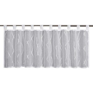 Sehlbach Vitrážová záclona s pútkami, Silver Chains, biela, 135 x 45 cm