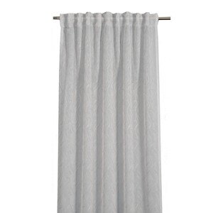 Sehlbach Záves so skrytými pútkami, ornamenty, biely, 245 x 135 cm