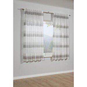 Bennetti Záves so skrytými pútkami, Etamin, sivý, 175 x 140 cm