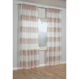 Bennetti Záves so skrytými pútkami, Etamin, staroružový, 245 x 140 cm