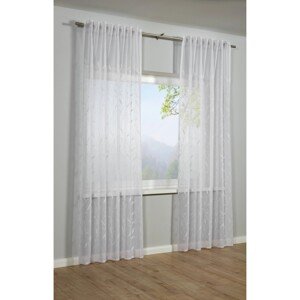 Bennetti Záves so skrytými pútkami, Etamin, biely, 245 x 140 cm