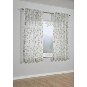 Bennetti Záves so skrytými pútkami, vetvy, striebornosivá, 175 x 140 cm