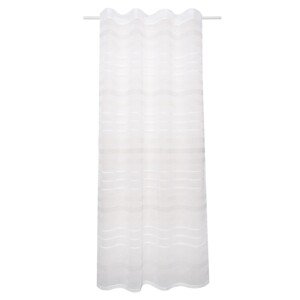 Sehlbach Záves so skrytými pútkami, tkané pruhy, biely, 175 x 135 cm