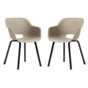 KETER Stolička Noa Cup, béžová, 56,5 x 55 x 80 cm, 2 ks