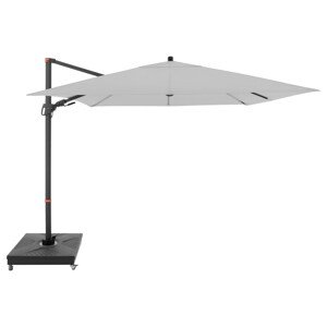 Doppler Výkyvný závesný slnečník MyZone svetlo sivý 280 x 280 cm