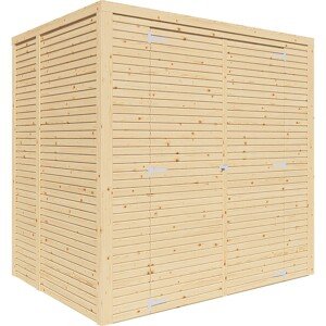 Bertilo Drevený domček na náradie Box 2, prírodný, 208 x 157 cm