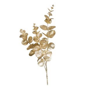 DPI Dekoratívna umelá vetvička eukalyptus zlatý 63 cm