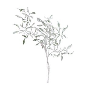 DPI Dekoratívna umelá vetvička imelo zeleno-biela 70 cm