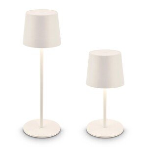 Brilo Dobíj. LED stol. lampa Topánka, 2,6W, 120lm, IP44, stará biela, pr.11x33cm