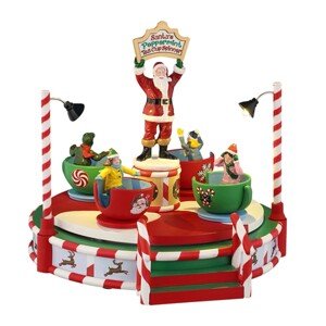 Lemax Vianočné dekorácie Santa´s Peppermint Teacup Spinner