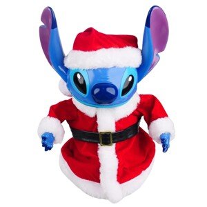 Disney Vianočné dekorácie Lilo&Stitch Stich v santovskom oblečku 32 cm
