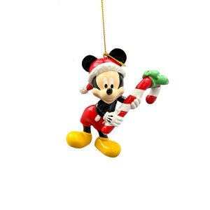 Disney Vianočná ozdoba Mickey&Friends Mickey s cukrovou palicou 9 cm