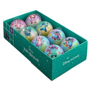 Disney Vianočná ozdoba Lilo&Stitch Stitch a Angel 6,5 cm, 8 ks