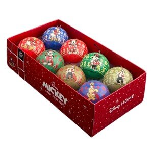 Disney Vianočná ozdoba Vintage Mickey&Friends 5,5 cm, 8 ks