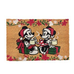 Disney Vianočná rohožka pred dvere Mickey&Friends Mickey a Minnie 60 x 40 cm