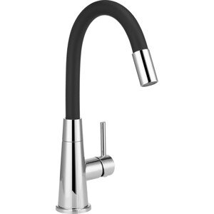 baliv Páková umývadlová batéria WT-690 s flexi ramenom, čierna-chróm