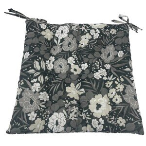 VOG Podsedák MIA sivé kvety 40 x 40 x 4 cm