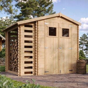 Timbela Drevený záhradný domček M386 bez podlahy, 256 x 200 cm