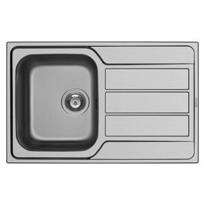 PYRAMIS Nerezový drez ATHENA 1B 1D hladký, 79 x 50 cm