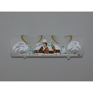 ONREX Sklenený vianočný svietnik biely pr. 60 x 90 cm