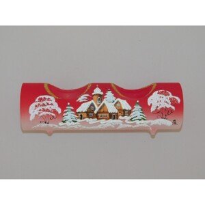 ONREX Sklenený vianočný svietnik červený pr. 60 x 90 cm