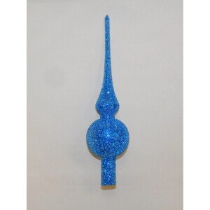 ONREX Vianočná ozdoba sklenená špica červená posyp 28 cm