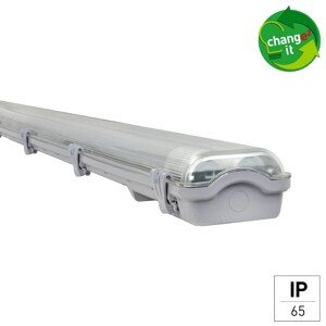 e2 elektro LED svetlo do vlhka basic M, IP65, 2x18 W, 4000 lm, 127,5 cm