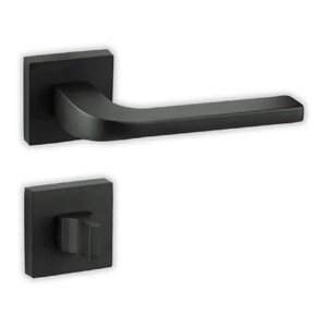 COBRA Rozetové dverové kovanie TAURUS-S WC čierne